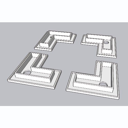 کناف پیش ساخته طرح L مدل gk-19